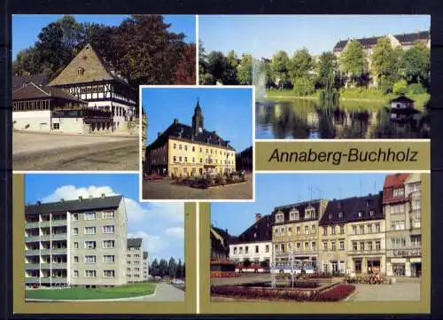 (4949) Annaberg - Buchholz  - unbeschrieben / DDR Sachsen Gaststätte Markt Teich