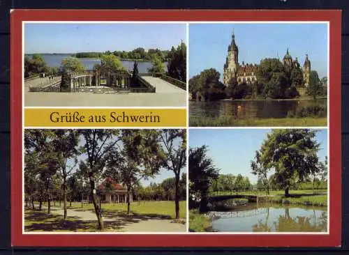 (4952) Schwerin  - unbeschrieben / DDR Mecklenburg-Vorpommern Schloß Schloßgarten