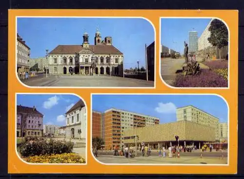 (4956) Magdeburg  - unbeschrieben / DDR Sachsen-Anhalt Rathaus haus der Lehrer