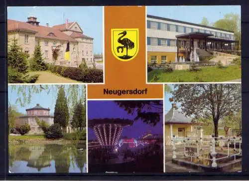 (4957) Neugersdorf  - unbeschrieben / DDR Sachsen Schissn- Jacobimarkt  Wappen Volksbad