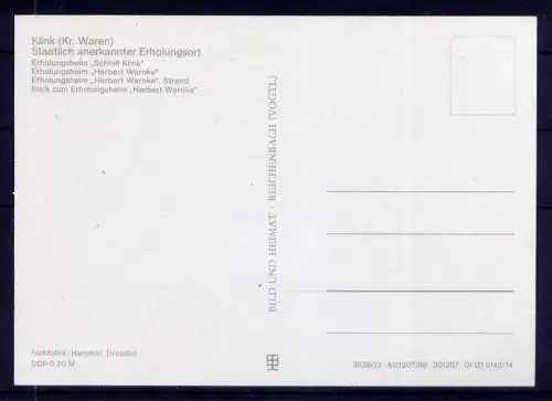 (4965) Klink  - unbeschrieben / DDR Mecklenburg-Vorpommern Erholungsheim Schloß