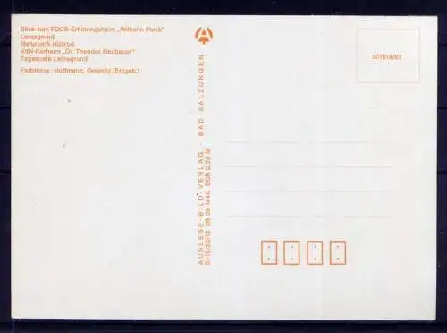 (4971) Finsterbergen  - beschrieben / DDR Thüringen FDGB Erholungsheim Tagescafe Naturpark
