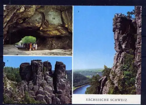 (4991) Sächsische Schweiz  - unbeschrieben / DDR Sachsen Kuhstall Bastei