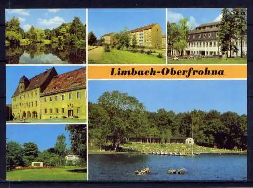 (4994) Limbach - Oberfrohna  - unbeschrieben / DDR Sachsen Rathaus Freibad AWG Hotel