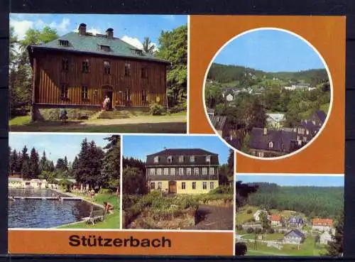 (5003) Stützerbach unbeschrieben / DDR Thüringen Jagdhaus Freibad Goethehaus