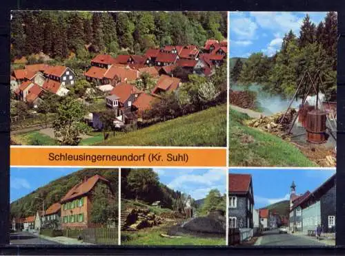 (5007) Schleusingerneuendorf unbeschrieben / DDR Thüringen Rathaus Köhlerei