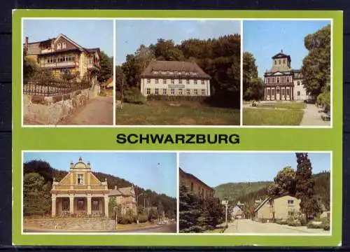 (5008) Schwarzburg unbeschrieben / DDR Thüringen Schloßberg Jugendherberge