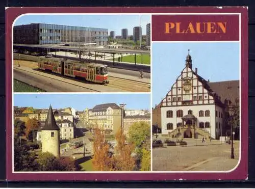 (5009) Plauen  - unbeschrieben / DDR Sachsen Rathaus Bahnhof