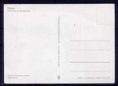 (5024) Döbeln Roter Platz und Schlegelbrunnen  - unbeschrieben / DDR Sachsen PKW