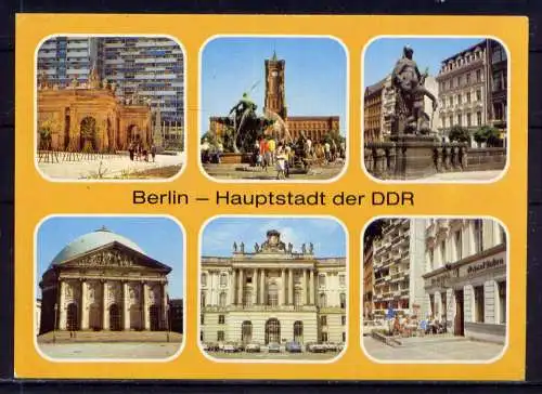 (5029) Berlin  - unbeschrieben / DDR Berlin Spittelkolonnaden Neptunbrunnen Schankstuben