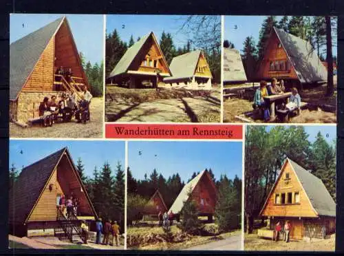 (5045) Rennsteig - unbeschrieben / DDR Thüringen Waldbaude