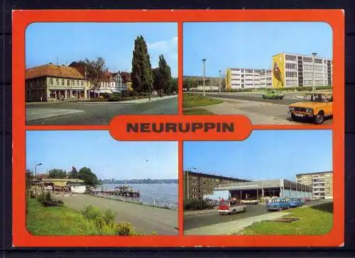 (5055) Neuruppin  - unbeschrieben / DDR Brandenburg Schule Weiße Flotte PKW