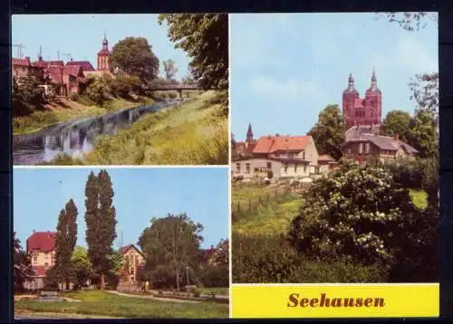 (5059) Seehausen  - unbeschrieben / DDR Sachsen-Anhalt Bahnhof Tor