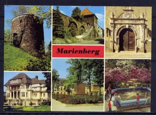 (5077) Marienberg  - unbeschrieben / DDR Sachsen Museum Pionierhaus Rathaus