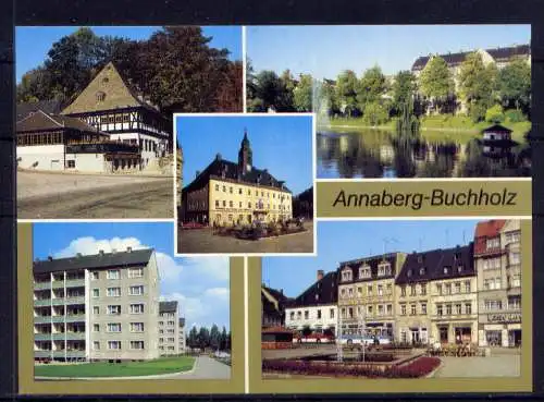 (5078) Annaberg - Buchholz  - unbeschrieben / DDR Sachsen Gaststätte Wohngebiet Markt