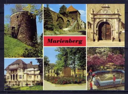 (5084) Marienberg  - beschrieben / DDR Sachsen Museum Pionierhaus Rathaus