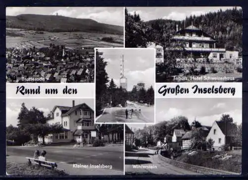 (5092) Inselsberg  - beschrieben / DDR Thüringen Winterstein Hotel