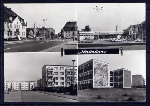 (5103) Neubukow  - beschrieben / DDR Mecklenburg-Vorpommern Markt Kaufhalle PKW