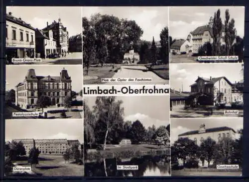 (5122) Limbach - Oberfrohna  - beschrieben / DDR Sachsen Schule Stadtpark