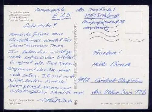 (5129) Eberswalde Finow  - beschrieben / DDR Mecklenburg-Vorpommern Kaufhaus Freibad PKW Tierpark