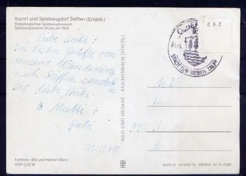 (5137) Seiffen  - beschrieben / DDR Sachsen Spielzeugmuseum