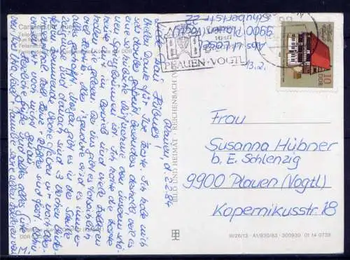 (5139) Carlsfeld  - beschrieben / DDR Sachsen Rathaus Teilansicht