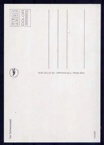 (5171) Schwarzwald - unbeschrieben / Baden-Württemberg Karte Wappen