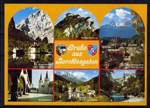 (5202) Berchtesgaden - unbeschrieben / Bayern Untersberg Watzmann Kirche