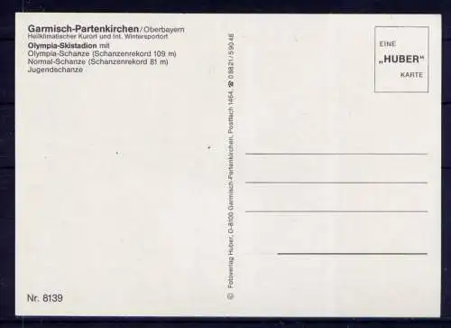 (5209) Garmisch Partenkirchen - unbeschrieben / Bayern Olympia Skistadion Schanze