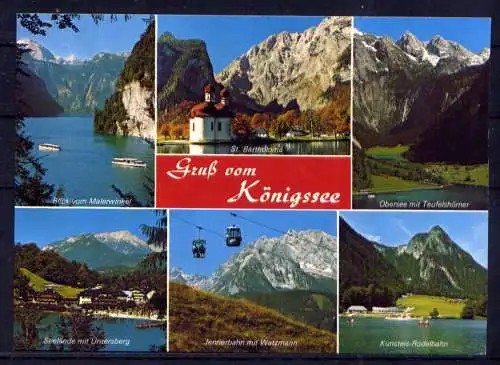 (5213) Königsee - unbeschrieben / Bayern Schwebebahn Kirche Schiffe