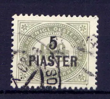 (4233) Österreich Post in der Levante Porto Nr.5        O  gestempelt