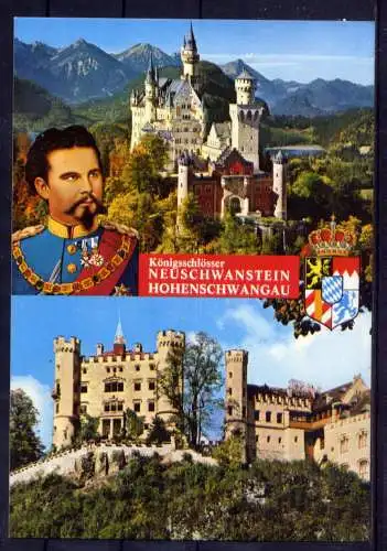 (5228) Neuschwanstein - unbeschrieben / Bayern Schloß König Wappen