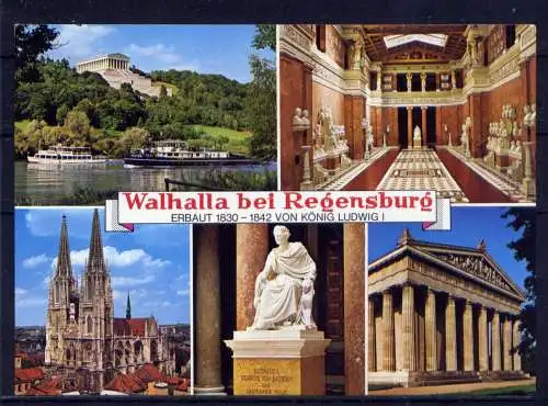 (5242) Regensburg - unbeschrieben / Bayern Schiffe Walhalla Kirche