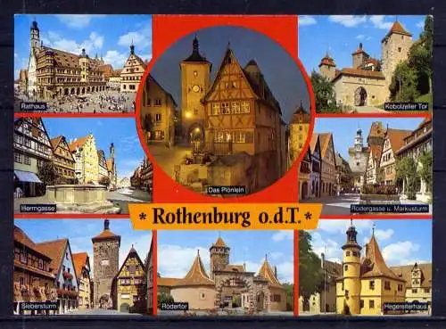 (5243) Rothenburg - unbeschrieben / Bayern Burg Rathaus