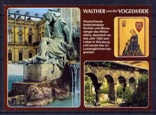 (5248) Würzburg - unbeschrieben / Bayern Brunnen Denkmal