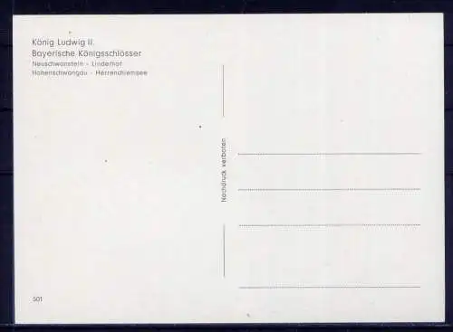 (5263) Ludwig II - unbeschrieben / Bayern Schloß Neuschwanstein Herrenchiemsee König