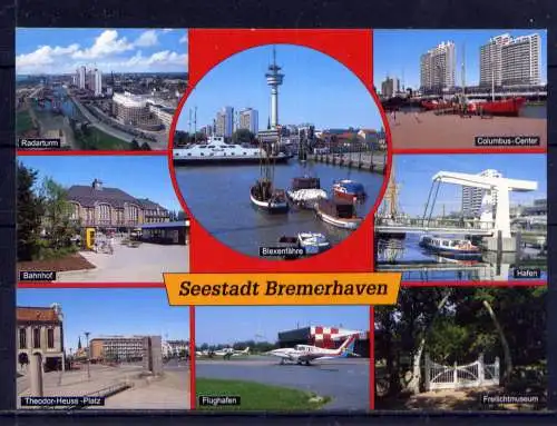 (5285) Bremerhafen - unbeschrieben / Bremen  Schiffe Flughafen Bahnhof