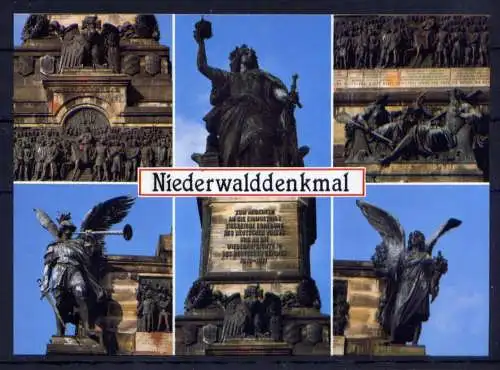 (5297) Rüdesheim - unbeschrieben / Hessen  Niederwalddenkmal