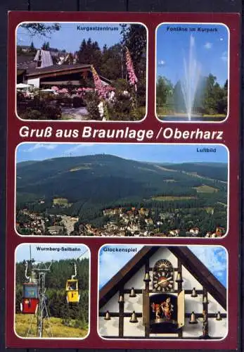 (5315) Braunlage - unbeschrieben / Niedersachsen Seilbahn Glockenspiel Luftbild