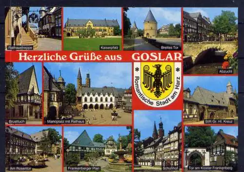 (5317) Goslar - unbeschrieben / Niedersachsen Rathaus Wappen Pfalz