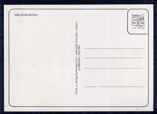 (5317) Goslar - unbeschrieben / Niedersachsen Rathaus Wappen Pfalz