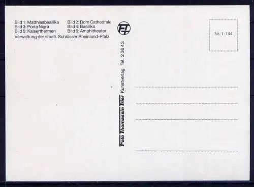 (5336) Trier  - unbeschrieben / Rheinland-Pfalz Burg Porta Nigra Kirche