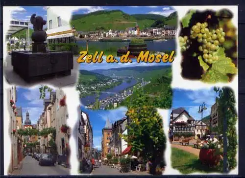(5338) Zell  - unbeschrieben / Rheinland-Pfalz  Markt Kirche Mosel