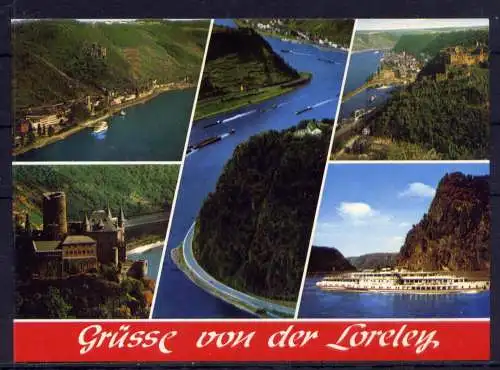 (5339) St.Goarshausen  - unbeschrieben / Rheinland-Pfalz  Loreley Burg Rheinfels Burg Katz