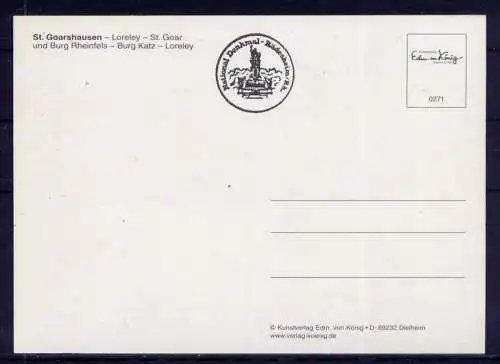 (5339) St.Goarshausen  - unbeschrieben / Rheinland-Pfalz  Loreley Burg Rheinfels Burg Katz