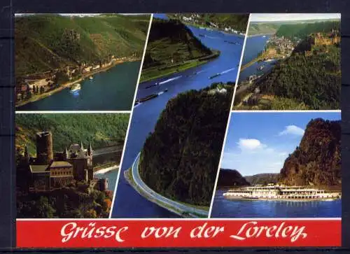 (5340) St.Goarshausen  - unbeschrieben / Rheinland-Pfalz  Loreley Burg Rheinfels Burg Katz