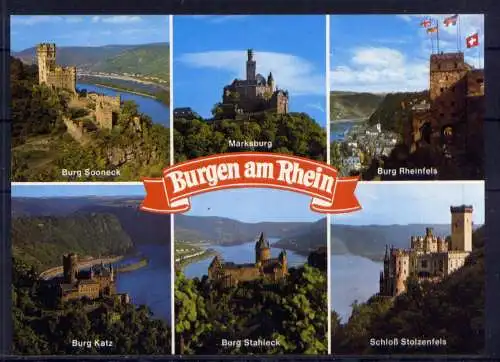 (5341) Burgen am Rhein  - unbeschrieben / Rheinland-Pfalz  Burg Rheinfels Burg Katz Stolzenfels Sooneck Marksburg Stahleck