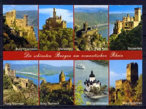 (5343) Burgen am Rhein  - unbeschrieben / Rheinland-Pfalz  Burg Rheinstein Burg Katz Stolzenfels Sooneck Marksburg Stahleck Gutenfels