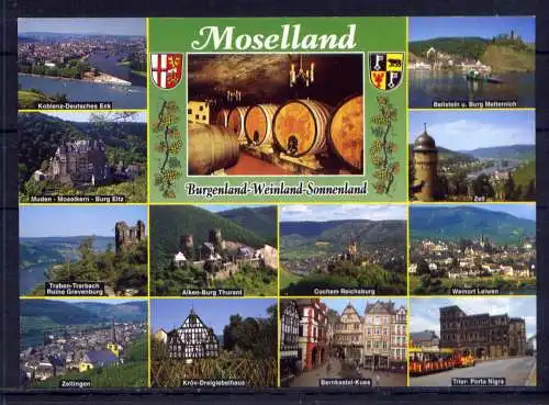 (5347) Mosel  - unbeschrieben / Rheinland-Pfalz  Burg Markt Porta Nigra Wappen