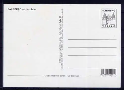 (5350) Saarburg  - unbeschrieben / Saarland  Burg Kirche Schiffe 